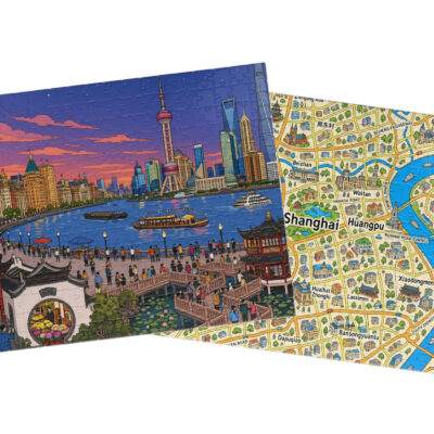 Shanghai — City + Map Puzzle Set