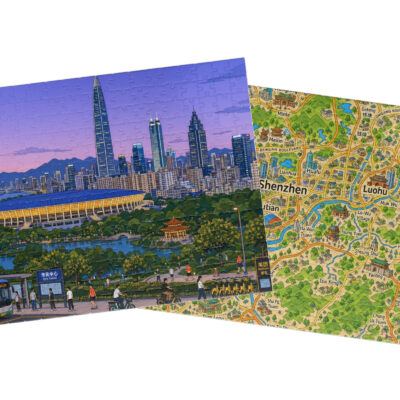 Shenzhen — City + Map Puzzle Set