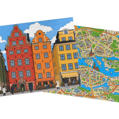 Stockholm — City + Map Puzzle Set