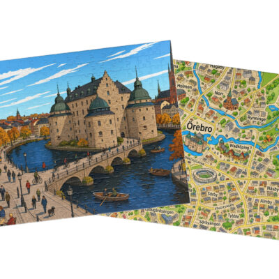 Örebro — City + Map Puzzle Set
