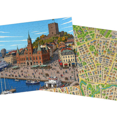 Helsingborg — City + Map Puzzle Set