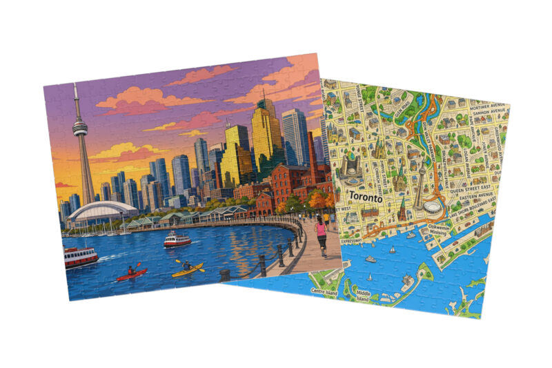 Toronto — City + Map Puzzle Set