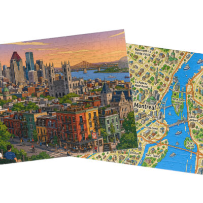 Montréal — City + Map Puzzle Set