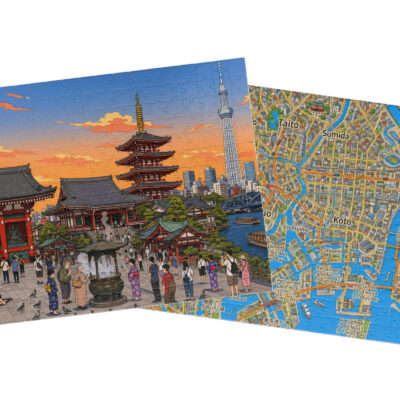 Tokyo — City + Map Puzzle Set