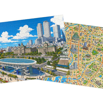 Nagoya — City + Map Puzzle Set