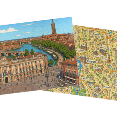 Toulouse — City + Map Puzzle Set