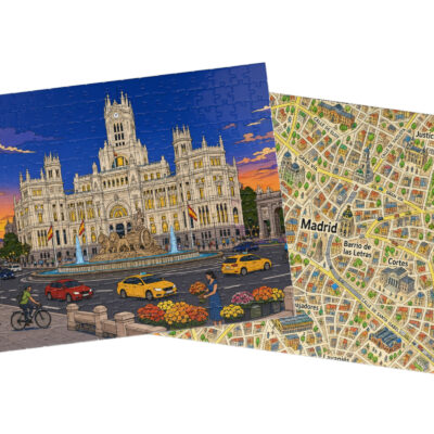 Madrid — City + Map Puzzle Set