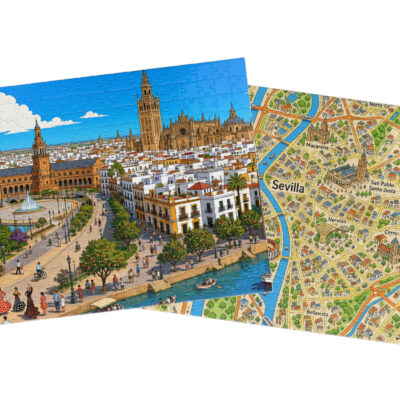 Sevilla — City + Map Puzzle Set