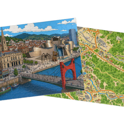 Bilbao — City + Map Puzzle Set