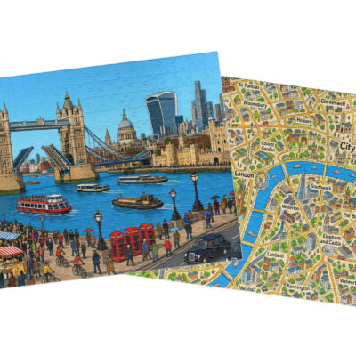 London — City + Map Puzzle Set