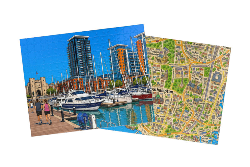 Southampton — City + Map Puzzle Set