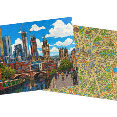 Manchester — City + Map Puzzle Set