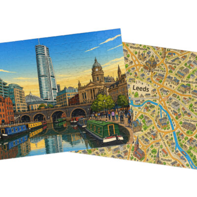 Leeds — City + Map Puzzle Set