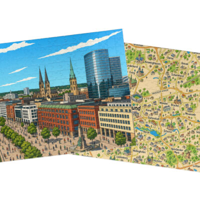 Dortmund — City + Map Puzzle Set