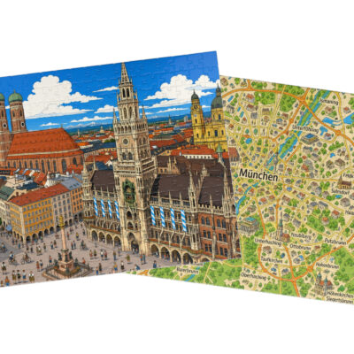 Munich — City + Map Puzzle Set
