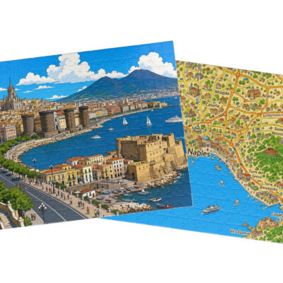 Naples — City + Map Puzzle Set