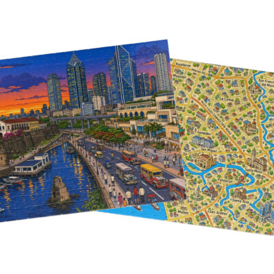 Manila — City + Map Puzzle Set