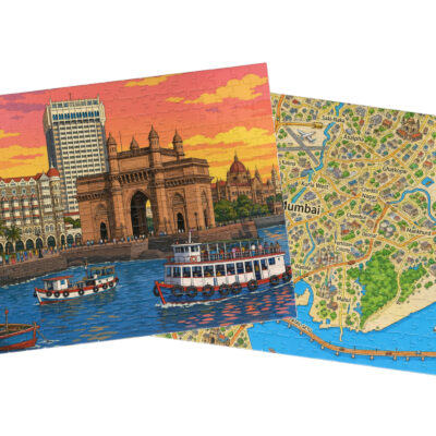 Mumbai — City + Map Puzzle Set