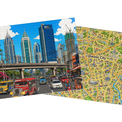 Quezon City — City + Map Puzzle Set
