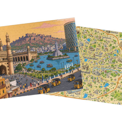 Hyderābād — City + Map Puzzle Set
