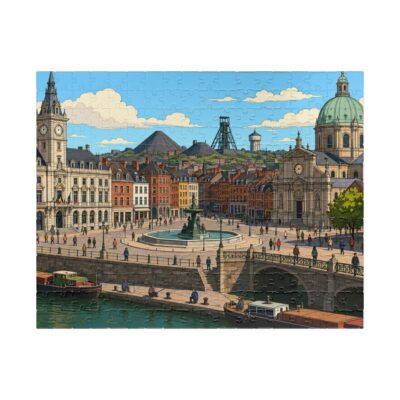 Charleroi — City + Map Puzzle Set