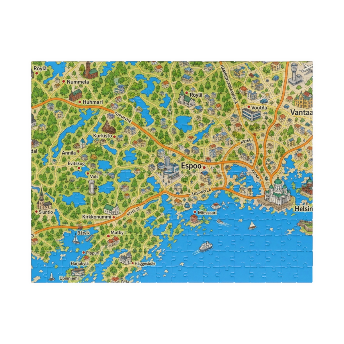 Espoo map puzzle