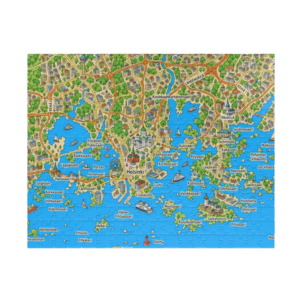 Helsinki map puzzle