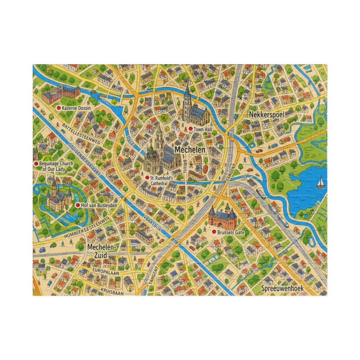 Mechelen map puzzle