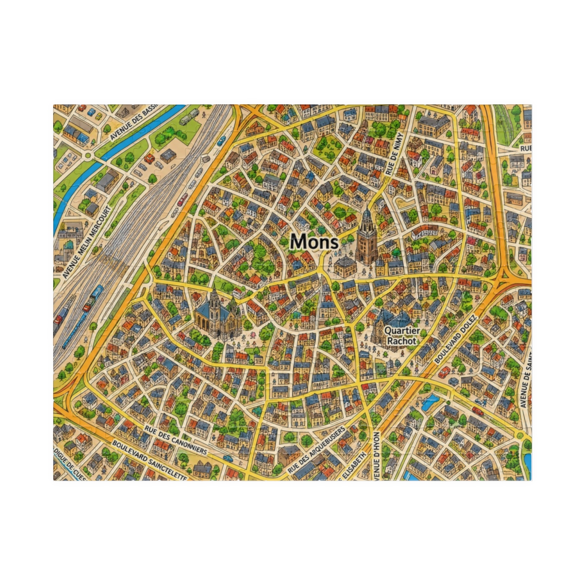 Mons map puzzle