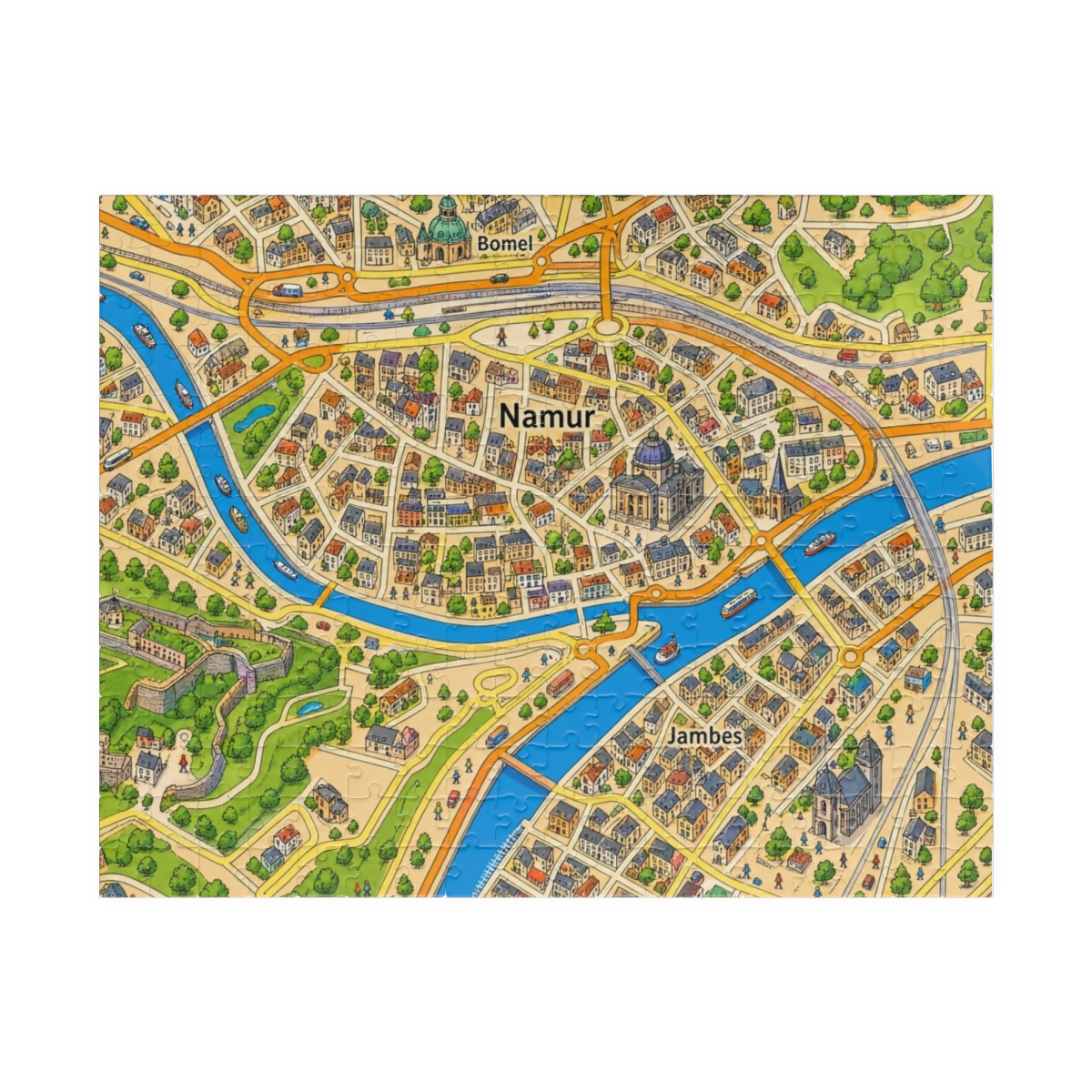 Namur map puzzle