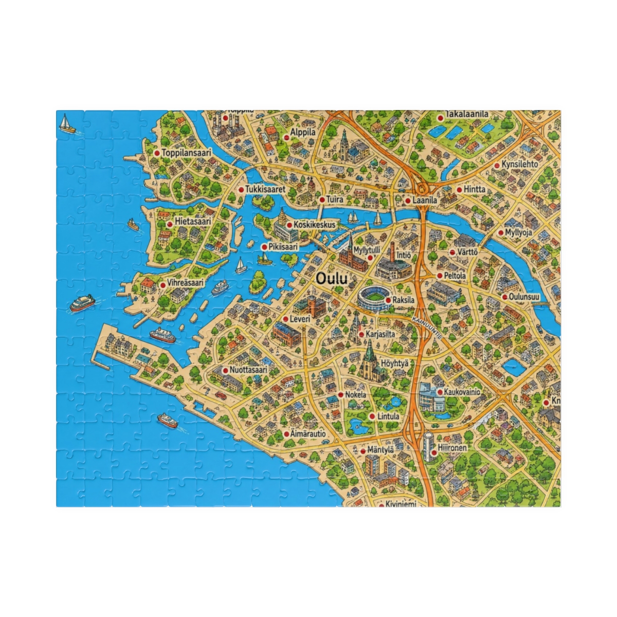 Oulu map puzzle
