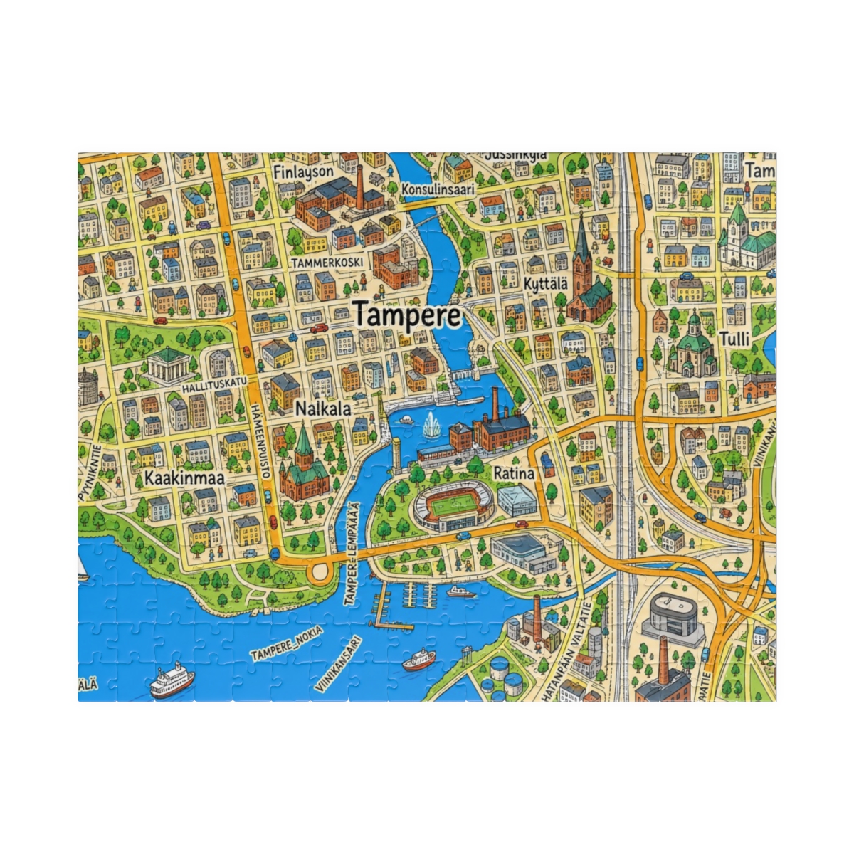 Tampere map puzzle