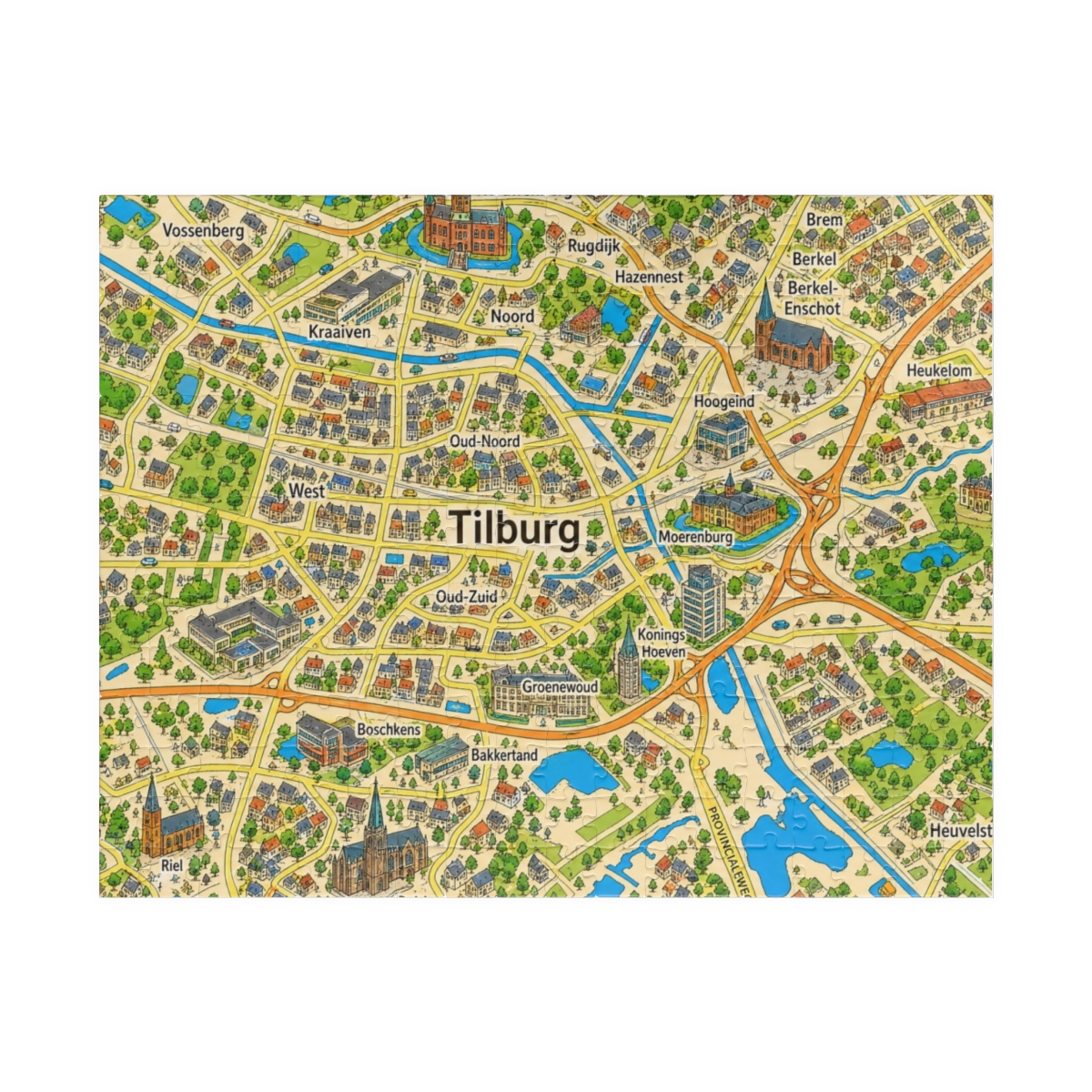 Tilburg map puzzle
