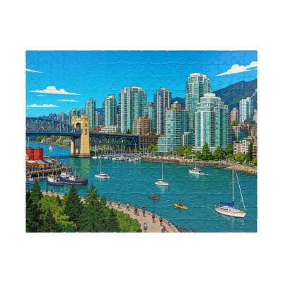 Vancouver — City + Map Puzzle Set