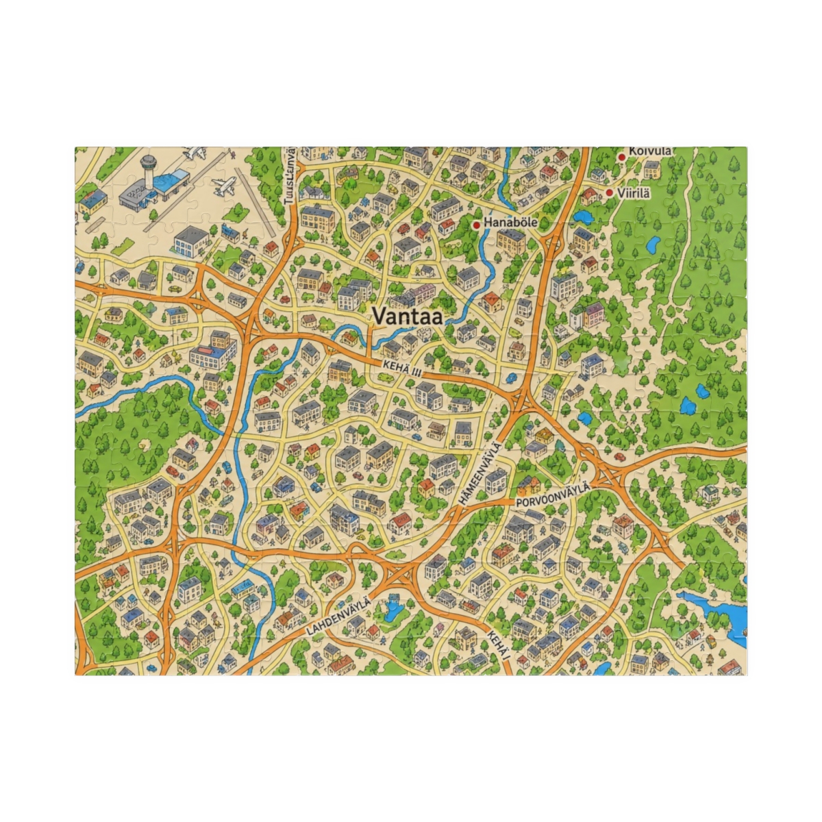 Vantaa map puzzle