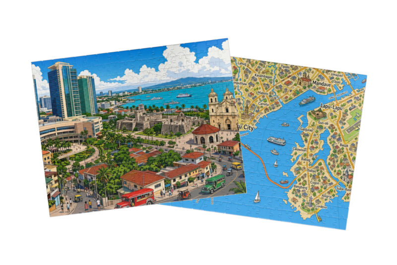 Cebu City — City + Map Puzzle Set
