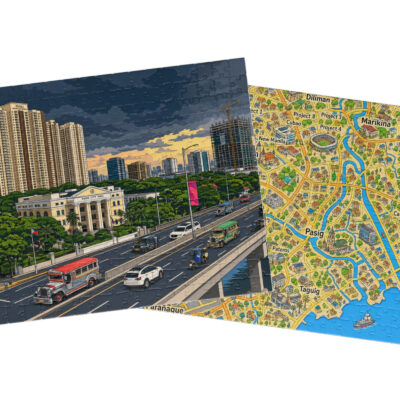 Pasig City — City + Map Puzzle Set