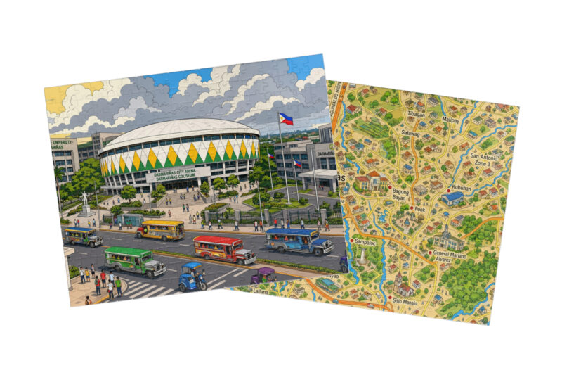 Dasmariñas — City + Map Puzzle Set