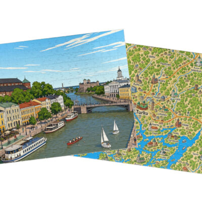 Turku — City + Map Puzzle Set