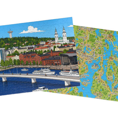 Jyväskylä — City + Map Puzzle Set
