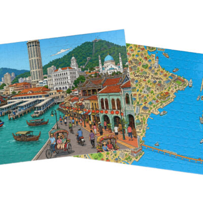 George Town — City + Map Puzzle Set