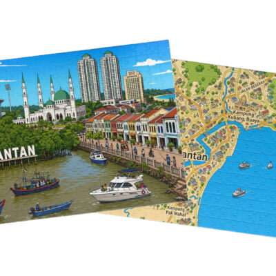 Kuantan — City + Map Puzzle Set