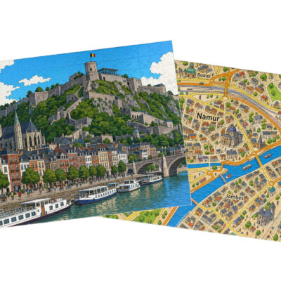 Namur — City + Map Puzzle Set