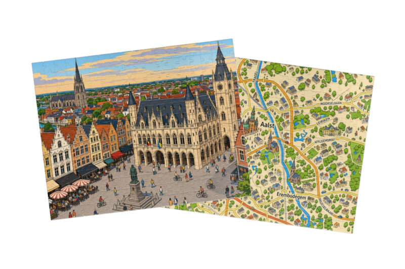 Aalst — City + Map Puzzle Set