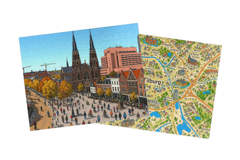 Tilburg — City + Map Puzzle Set