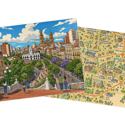 Córdoba City + Map Puzzle Set