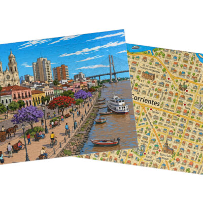 Corrientes — City + Map Puzzle Set