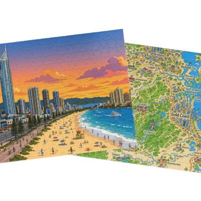 Gold Coast — City + Map Puzzle Set