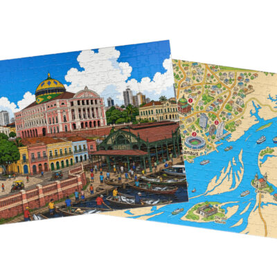 Manaus — City + Map Puzzle Set