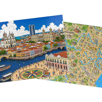 Recife — City + Map Puzzle Set